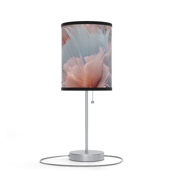 Powder Pink and Baby Blue Feathery Floral - Lamp on a Stand, US|CA plug - Image 3