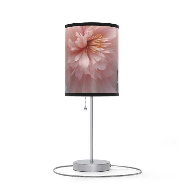 Powder Pink and Baby Blue Feathery Floral - Lamp on a Stand, US|CA plug - Image 4