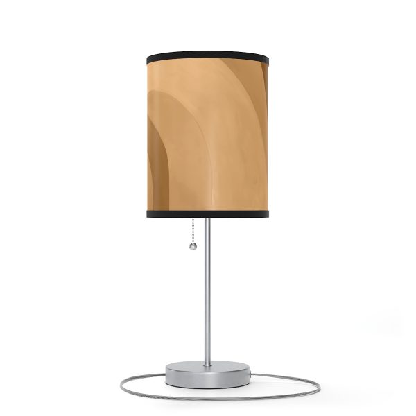 Soft Geometric Archways in Honey Yellow Tone - Lamp on a Stand, US|CA plug - Image 16