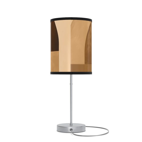 Soft Geometric Windows in Honey Yellow Tone - Lamp on a Stand, US|CA plug - Image 14