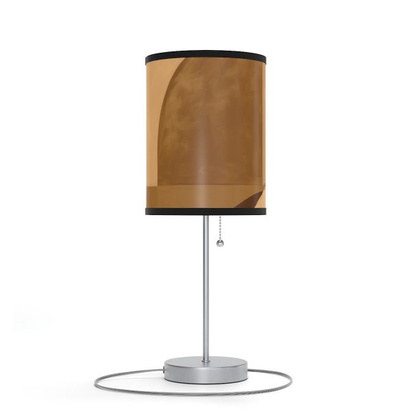 Soft Geometric Windows in Honey Yellow Tone - Lamp on a Stand, US|CA plug - Image 15