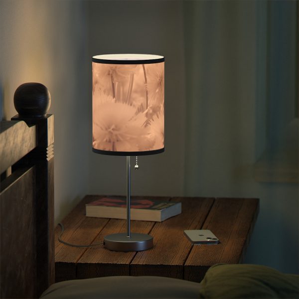 Fuzzy Dandelion Fantasy in Peach Fuzz Tone - Lamp on a Stand, US|CA plug - Image 18