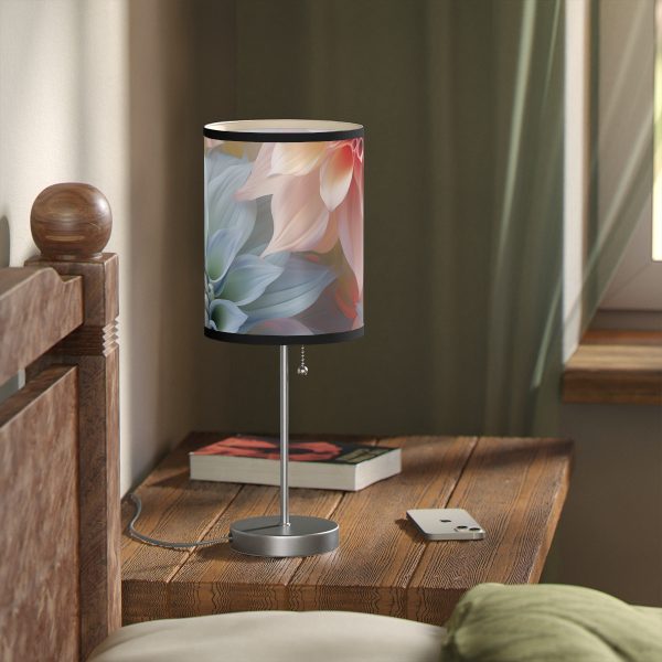 Pastel Fantasy Baroque Floral 02 - Lamp on a Stand, US|CA plug - Image 17