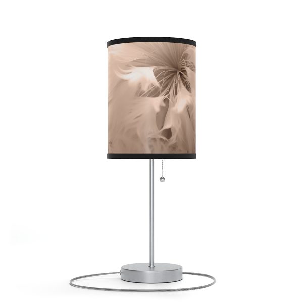 Soft Fantasy Feather Puffs in Peach Puree Tone - Lamp on a Stand, US|CA plug - Image 15