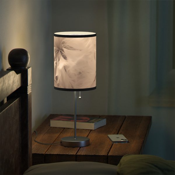 Soft Fantasy Feather Puffs in Peach Puree Tone - Lamp on a Stand, US|CA plug - Image 18