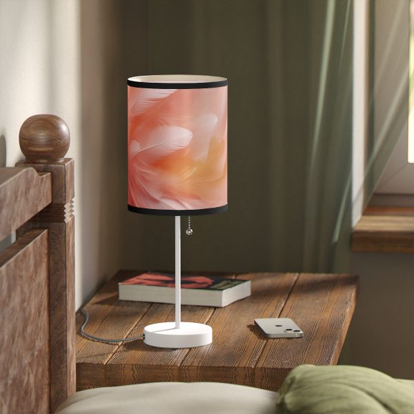 Lovely Fuzzy Feathers in Peach 02 - Lamp on a Stand, US|CA plug - Image 23