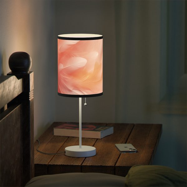 Lovely Fuzzy Feathers in Peach 02 - Lamp on a Stand, US|CA plug - Image 24