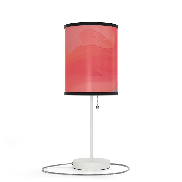 Aqueous Expression in Navy and Peachy Pastels 04 - Lamp on a Stand, US|CA plug - Image 21