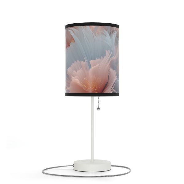 Powder Pink and Baby Blue Feathery Floral - Lamp on a Stand, US|CA plug - Image 21