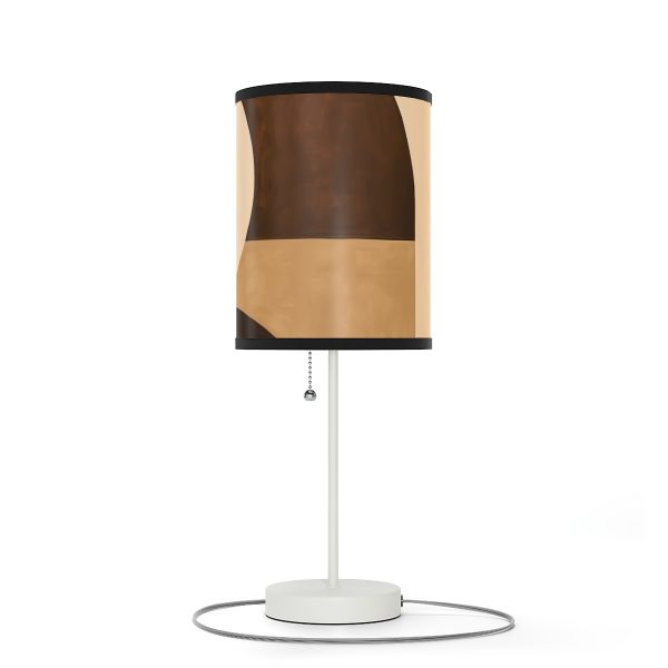 Soft Geometric Windows in Honey Yellow Tone - Lamp on a Stand, US|CA plug - Image 22