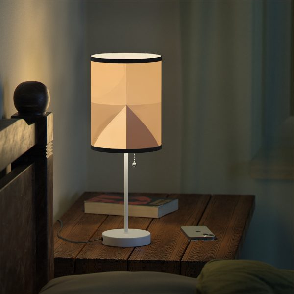 Soft Geometric Pyramid 03 in Honey Yellow Tone - Lamp on a Stand, US|CA plug - Image 24