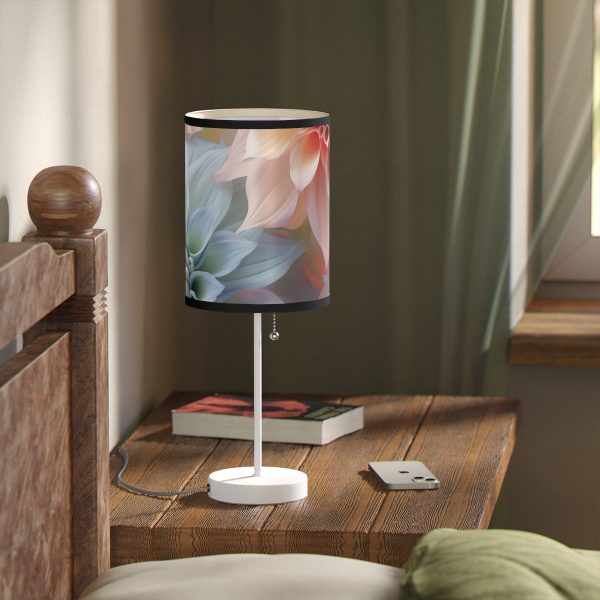 Pastel Fantasy Baroque Floral 02 - Lamp on a Stand, US|CA plug - Image 23