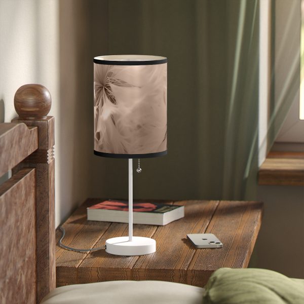 Soft Fantasy Feather Puffs in Peach Puree Tone - Lamp on a Stand, US|CA plug - Image 23