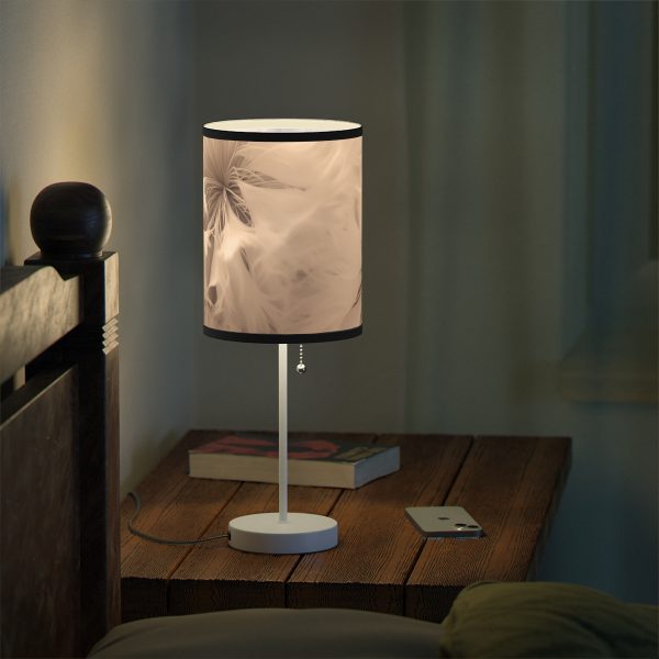 Soft Fantasy Feather Puffs in Peach Puree Tone - Lamp on a Stand, US|CA plug - Image 24