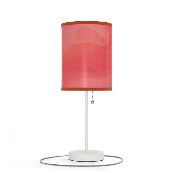 Aqueous Expression in Navy and Peachy Pastels 04 - Lamp on a Stand, US|CA plug - Image 33