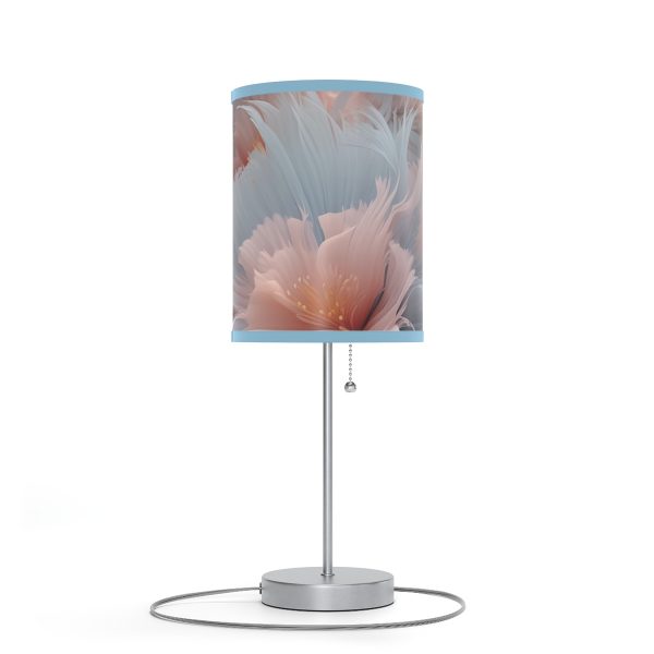 Powder Pink and Baby Blue Feathery Floral - Lamp on a Stand, US|CA plug - Image 39