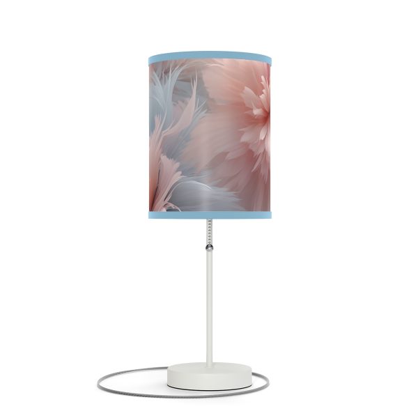 Powder Pink and Baby Blue Feathery Floral - Lamp on a Stand, US|CA plug - Image 43