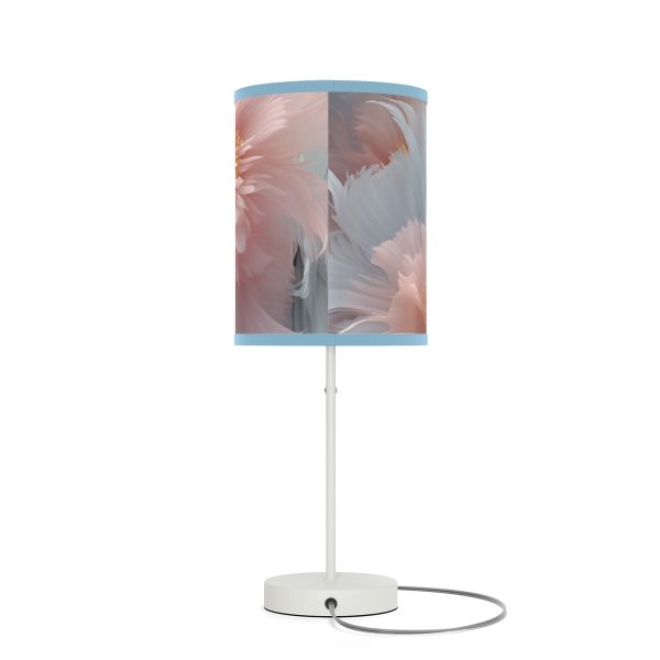 Powder Pink and Baby Blue Feathery Floral - Lamp on a Stand, US|CA plug - Image 44