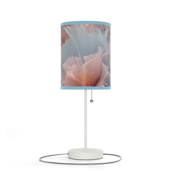 Powder Pink and Baby Blue Feathery Floral - Lamp on a Stand, US|CA plug - Image 45