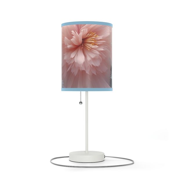 Powder Pink and Baby Blue Feathery Floral - Lamp on a Stand, US|CA plug - Image 46