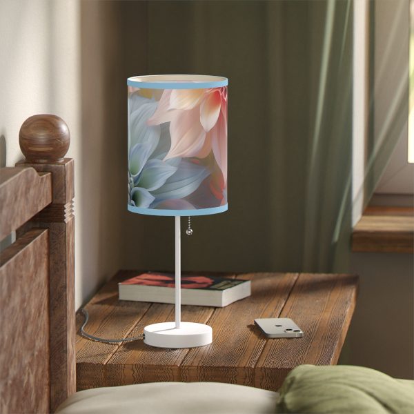 Pastel Fantasy Baroque Floral 02 - Lamp on a Stand, US|CA plug - Image 35