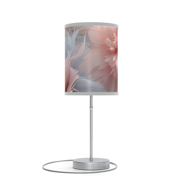 Powder Pink and Baby Blue Feathery Floral - Lamp on a Stand, US|CA plug - Image 49