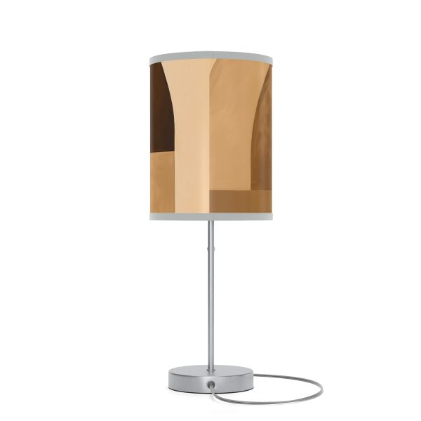 Soft Geometric Windows in Honey Yellow Tone - Lamp on a Stand, US|CA plug - Image 26