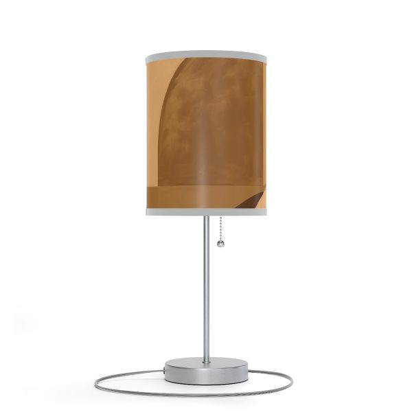 Soft Geometric Windows in Honey Yellow Tone - Lamp on a Stand, US|CA plug - Image 27