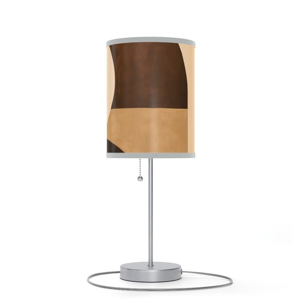 Soft Geometric Windows in Honey Yellow Tone - Lamp on a Stand, US|CA plug - Image 28