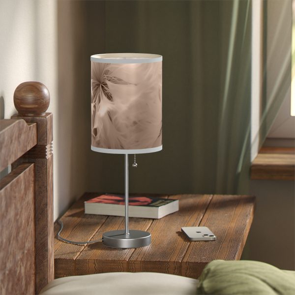 Soft Fantasy Feather Puffs in Peach Puree Tone - Lamp on a Stand, US|CA plug - Image 29