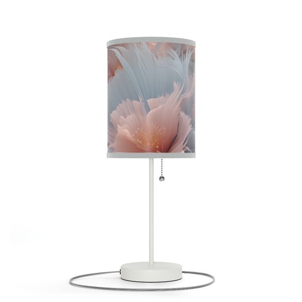 Powder Pink and Baby Blue Feathery Floral - Lamp on a Stand, US|CA plug - Image 57