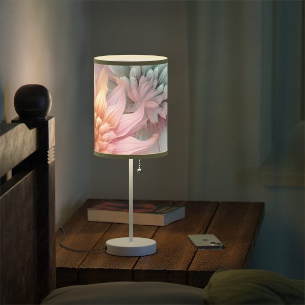 Pastel Fantasy Baroque Floral 03 - Lamp on a Stand, US|CA plug - Image 66