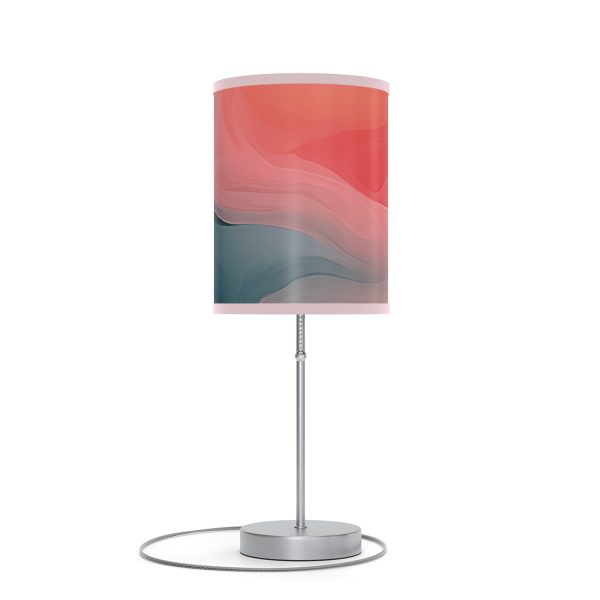 Aqueous Expression in Navy and Peachy Pastels 02 - Lamp on a Stand, US|CA plug - Image 61