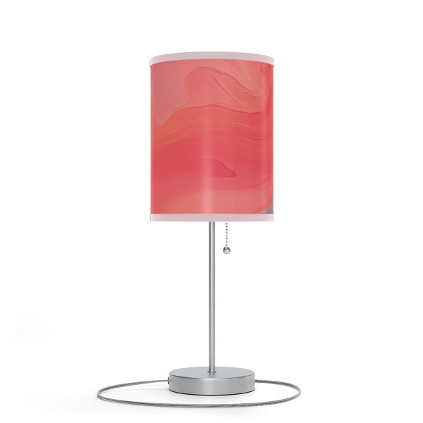 Aqueous Expression in Navy and Peachy Pastels 04 - Lamp on a Stand, US|CA plug - Image 63