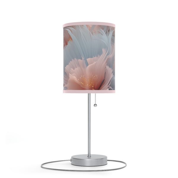 Powder Pink and Baby Blue Feathery Floral - Lamp on a Stand, US|CA plug - Image 87