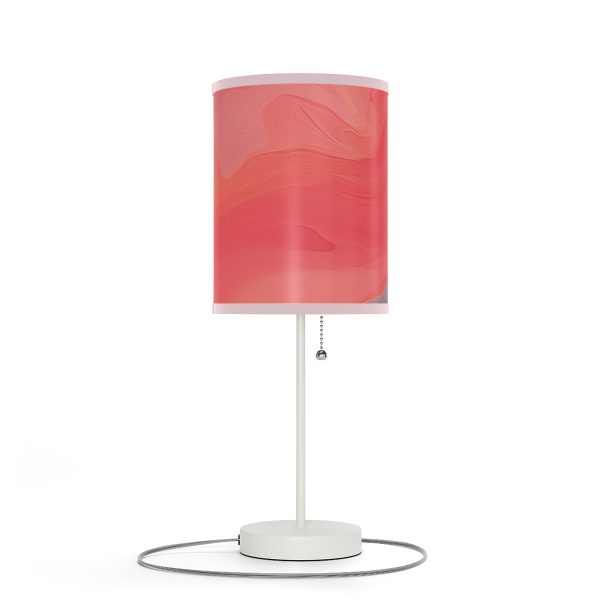 Aqueous Expression in Navy and Peachy Pastels 04 - Lamp on a Stand, US|CA plug - Image 69