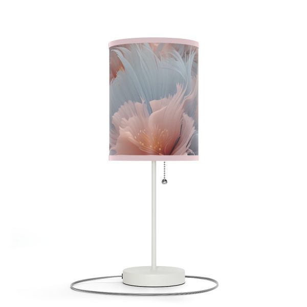 Powder Pink and Baby Blue Feathery Floral - Lamp on a Stand, US|CA plug - Image 93