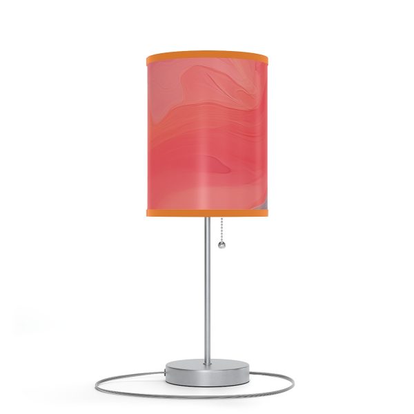 Aqueous Expression in Navy and Peachy Pastels 04 - Lamp on a Stand, US|CA plug - Image 75