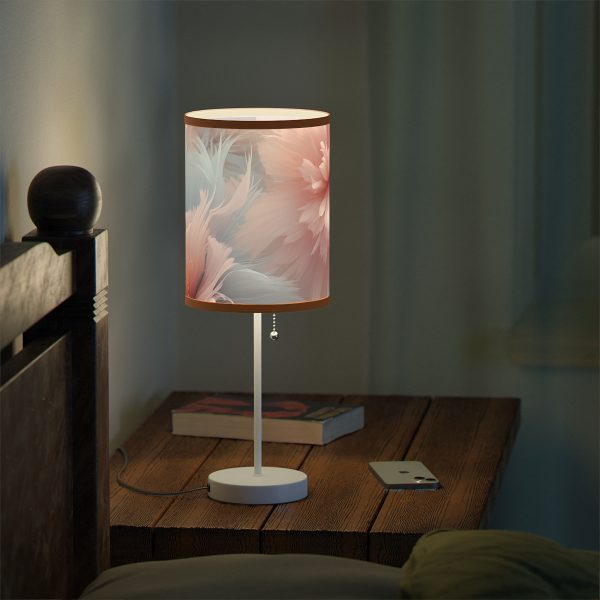 Powder Pink and Baby Blue Feathery Floral - Lamp on a Stand, US|CA plug - Image 108