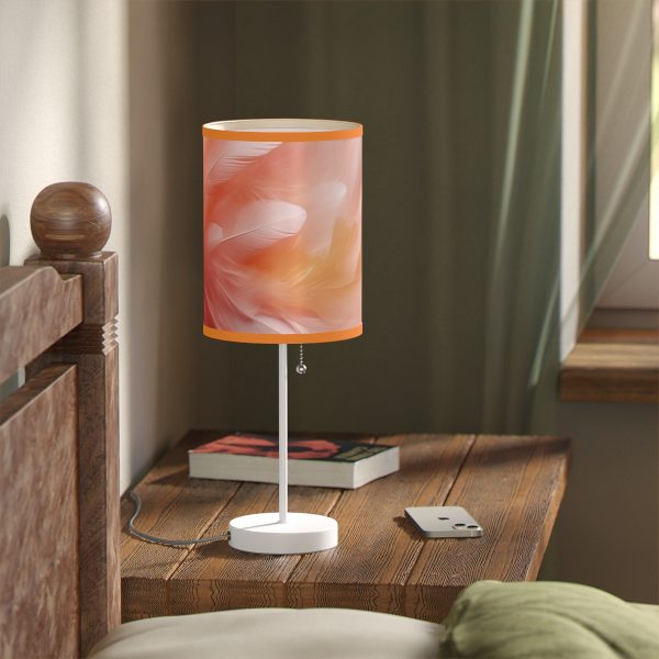 Lovely Fuzzy Feathers in Peach 02 - Lamp on a Stand, US|CA plug - Image 71