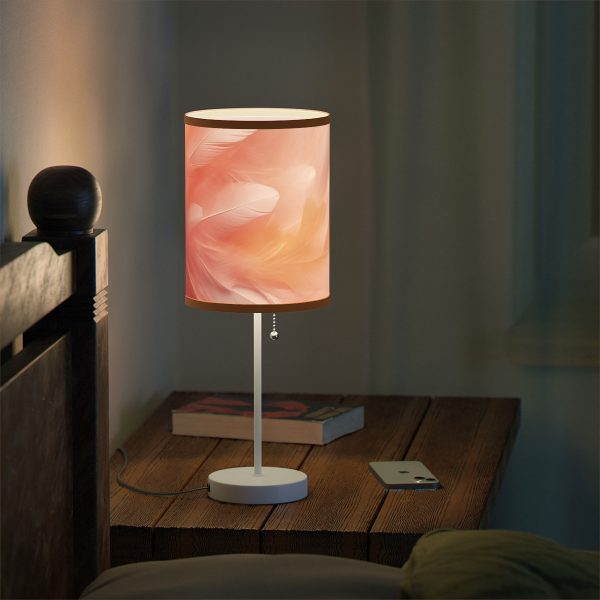 Lovely Fuzzy Feathers in Peach 02 - Lamp on a Stand, US|CA plug - Image 72