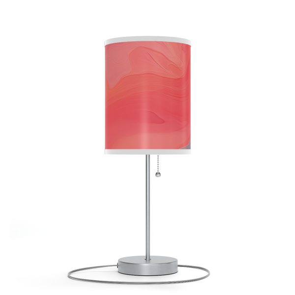 Aqueous Expression in Navy and Peachy Pastels 04 - Lamp on a Stand, US|CA plug - Image 87