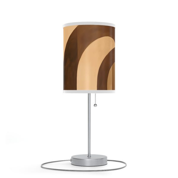 Soft Geometric Archways in Honey Yellow Tone - Lamp on a Stand, US|CA plug - Image 39