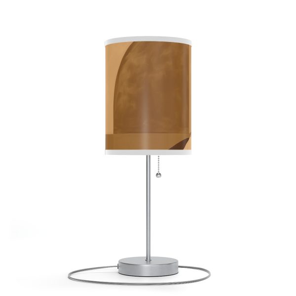 Soft Geometric Windows in Honey Yellow Tone - Lamp on a Stand, US|CA plug - Image 39