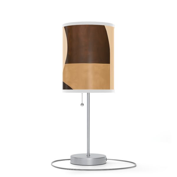 Soft Geometric Windows in Honey Yellow Tone - Lamp on a Stand, US|CA plug - Image 40