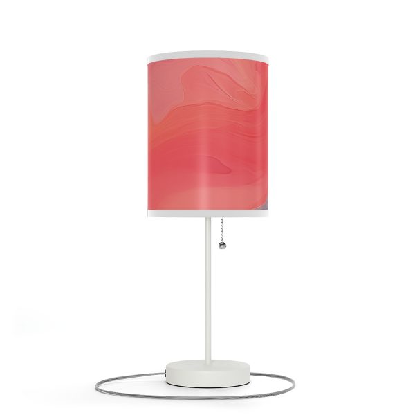 Aqueous Expression in Navy and Peachy Pastels 04 - Lamp on a Stand, US|CA plug - Image 93