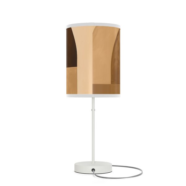 Soft Geometric Windows in Honey Yellow Tone - Lamp on a Stand, US|CA plug - Image 44