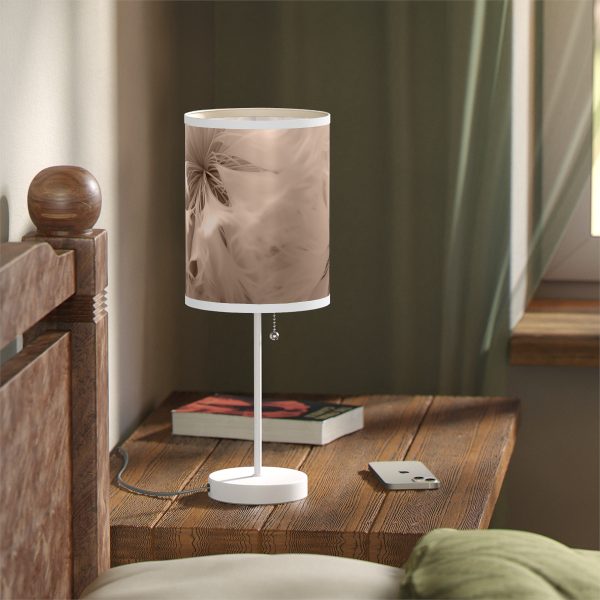 Soft Fantasy Feather Puffs in Peach Puree Tone - Lamp on a Stand, US|CA plug - Image 47