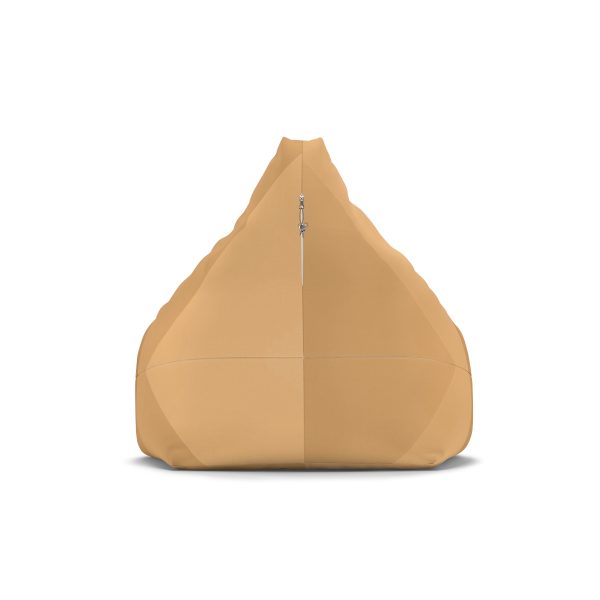 Soft Geometric Pyramid 03 in Honey Yellow Tone - Bean Bag Chair Cover - Image 9