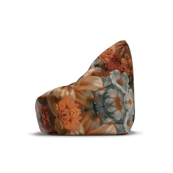 Lustrous Peach Baroque Floral 02 - Bean Bag Chair Cover - Image 11